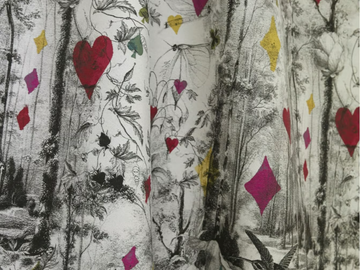 JEAN PAUL GAULTIER - TAROT - Jacquard viscose fabric with graphic pattern by LELIEVRE
