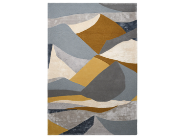 LANDSCAPE - Patterned rectangular wool rug by LELIEVRE