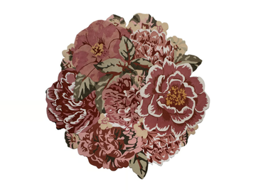 LE BOUQUET - Custom wool rug with floral pattern by LELIEVRE