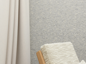 ONDULATION - Solid-color cotton wall fabric by LELIEVRE