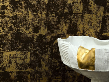 PATINE - Metal effect nonwoven wallpaper by LELIEVRE