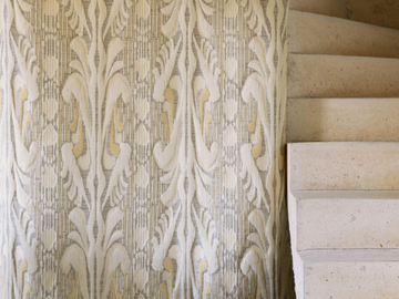 SCULPTURE - Jacquard cotton fabric by LELIEVRE