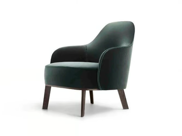 FANTINO - Upholstered armchair with armrests by Lema