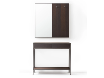 LINA - Rectangular wooden console table with drawers by Lema