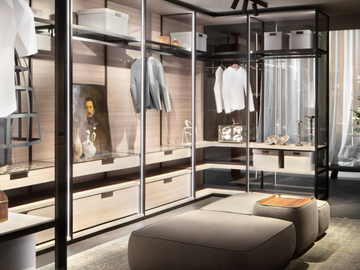 OPEN - Sectional walk-in wardrobe by Lema
