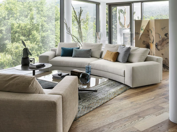 VENISE - Sectional curved sofa by Lema