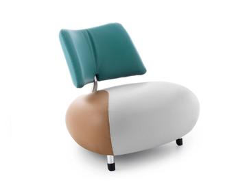 LX901 - Corner leather armchair by LEOLUX LX
