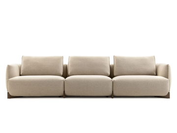 LXR29 - 3 seater fabric sofa by LEOLUX LX