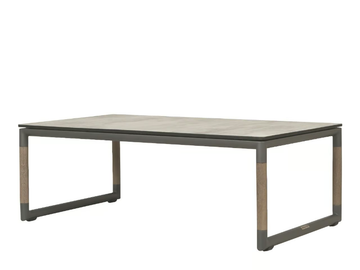 BASTINGAGE - Rectangular aluminium coffee table by Les Jardins®