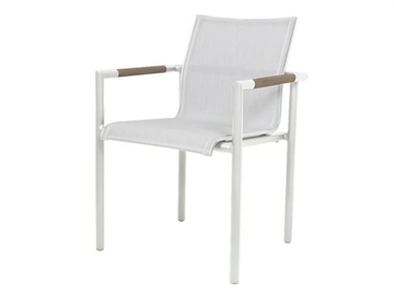BASTINGAGE - Stackable chair with armrests by Les Jardins®
