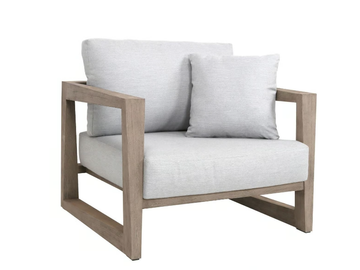 SKAAL - Garden armchair with armrests by Les Jardins®