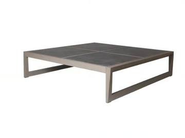 SKAAL - Rectangular low ceramic garden side table by Les Jardins®