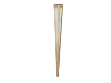 TECKA86/66 - Solar Powered teak bollard light by Les Jardins®