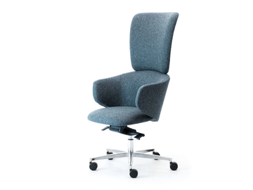 ALISÈ - High-back fabric executive chair by Leyform
