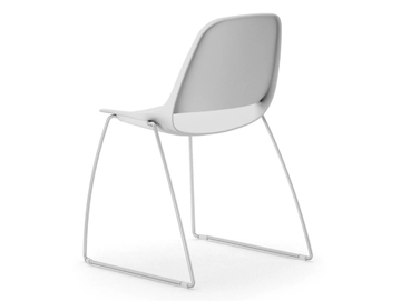 COSMO - Sled base steel and polypropylene chair by Leyform