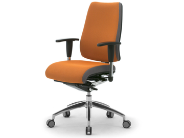 DD-2 - Swivel fabric office chair with armrests by Leyform