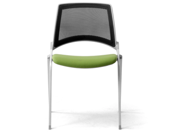 KEY OK - Stackable steel and fabric chair by Leyform