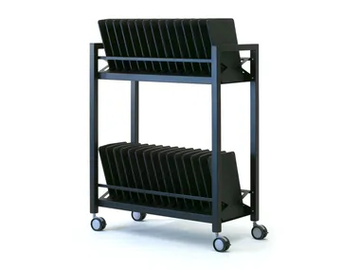 OCEAN - Steel Trolley with shelving by Leyform