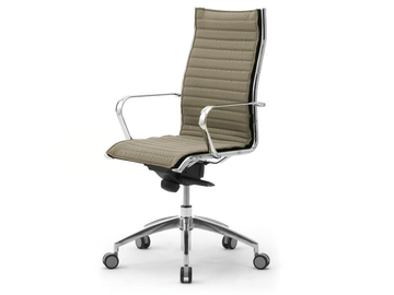 ORIGAMI IN - Fabric office chair with armrests with 5-Spoke base by Leyform