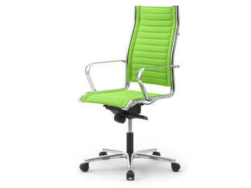 ORIGAMI TD - Fabric office chair with armrests with 5-Spoke base by Leyform