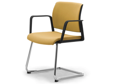 WIKI - Cantilever upholstered fabric chair by Leyform