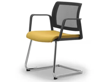 WIKI RE - Cantilever fabric chair with armrests by Leyform