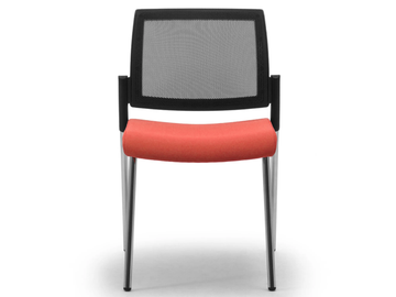 WIKI RE - Fabric chair open back with integrated cushion by Leyform