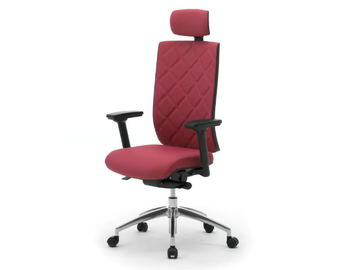 WIKI TECH - Height-adjustable fabric office chair with 5-Spoke base by Leyform