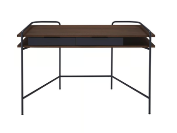 ALANDO - Rectangular walnut writing desk with drawers by Ligne Roset