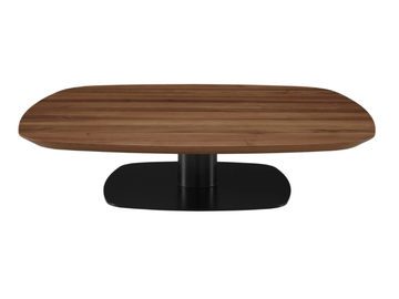 ALSTER - Low square walnut coffee table by Ligne Roset