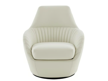 AMÉDÉE - Swivel upholstered fabric armchair with armrests by Ligne Roset