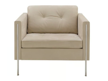 ANDY - Fabric armchair with armrests by Ligne Roset