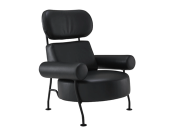 ASTAIR - Leather armchair with armrests by Ligne Roset