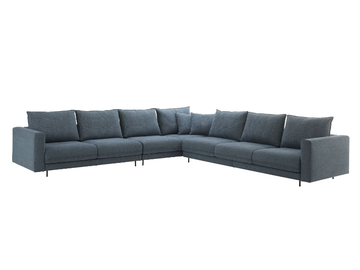 ENKI - Corner fabric sofa with removable cover by Ligne Roset