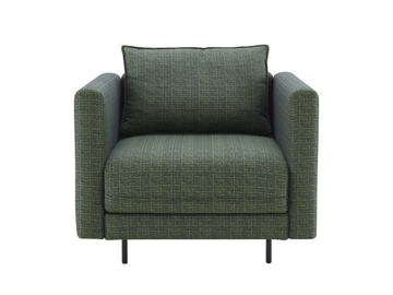 ENKI - Fabric armchair with armrests by Ligne Roset