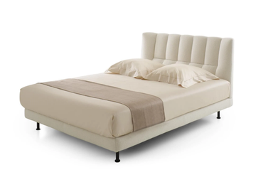 EVISA - Fabric double bed with upholstered headboard by Ligne Roset