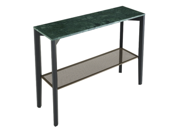 INAMMA - Rectangular marble console table with shelving by Ligne Roset