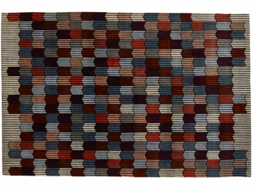 MÉMOIRE D’UNE TRAME - Rectangular handmade wool rug with geometric shapes by Ligne Roset