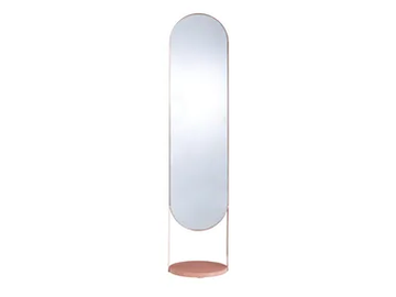 NIMBE - Freestanding oval metal mirror by Ligne Roset