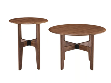 NODUM - Round solid wood coffee table by Ligne Roset