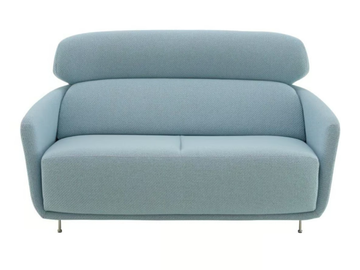 OKURA - 2 seater fabric sofa with headrest by Ligne Roset