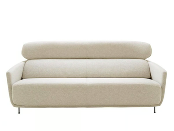 OKURA - 3 seater fabric sofa with headrest by Ligne Roset