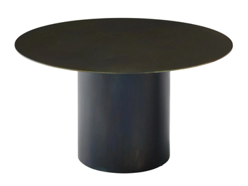 OXYDATION - Low round steel coffee table by Ligne Roset