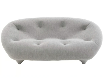 PLOUM - 2 seater tufted fabric sofa by Ligne Roset