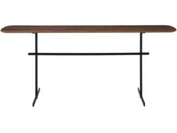 PRADO - Rectangular steel and wood coffee table by Ligne Roset