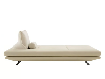 PRADO - Upholstered fabric bench with back by Ligne Roset