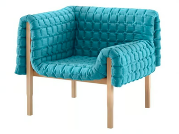 RUCHÉ - Fabric easy chair with armrests by Ligne Roset
