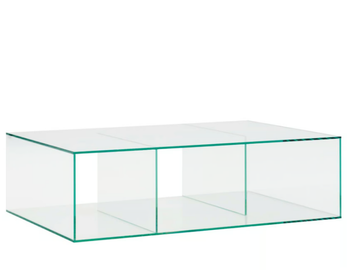 SALDO - Low rectangular glass coffee table by Ligne Roset