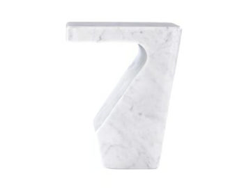 STUMP - Low rectangular Carrara marble coffee table by Ligne Roset