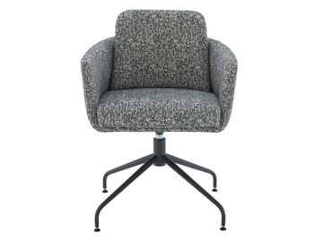 TADAO - Swivel with 4-spoke base fabric chair with armrests by Ligne Roset